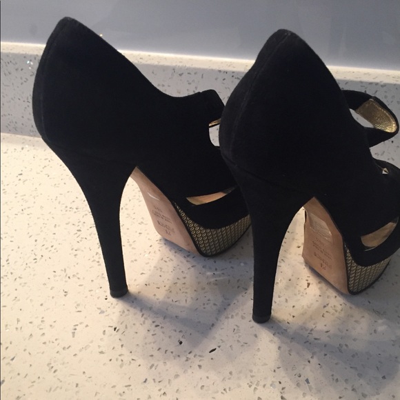 FENDI Suede Peep Toe Platform Pumps - Picture 6 of 7